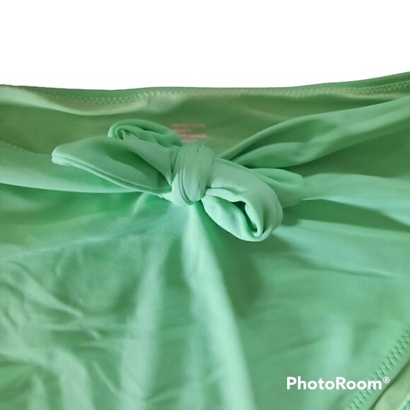 AERIE FRONT TIE CUT OUT High Waisted BIKINI BOTTOMS - Picture 3 of 6